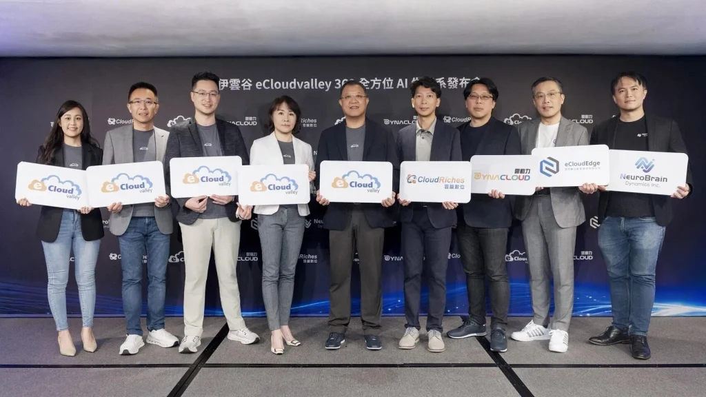 伊雲谷數位科技（eCloudvalley）今日首度以集團層級，正式發布全方位企業級 AI 產品全景圖（Enterprise AI Portfolio），展現從雲端走向企業 AI 的完整布局，致力成為企業推動 AI 規模化應用的關鍵夥伴。